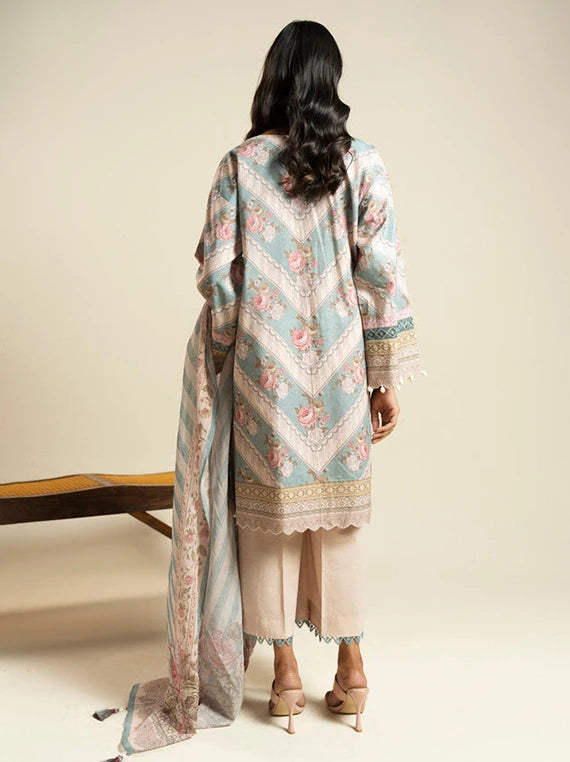 Ready To Stitch by Alkaram Summer Lawn Collection 2026 (EC38-26-Grey)