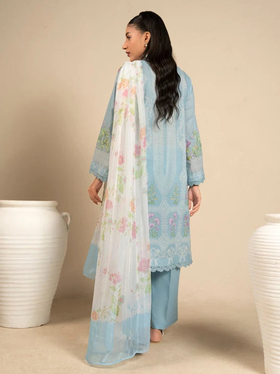 Ready To Stitch by Alkaram Summer Lawn Collection 2026 (EC39-26-SkyBLue)