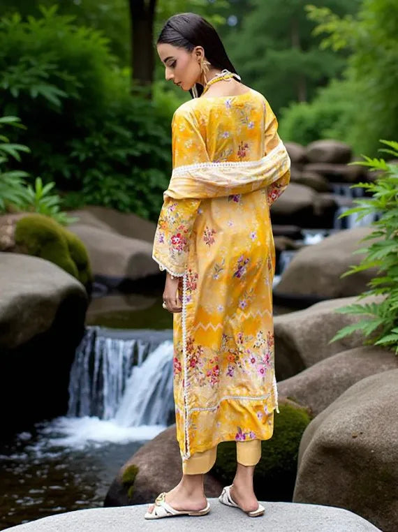 Ready To Wear MONSOON Printed Cambric Collection 2025 Vol-02 (D-08)