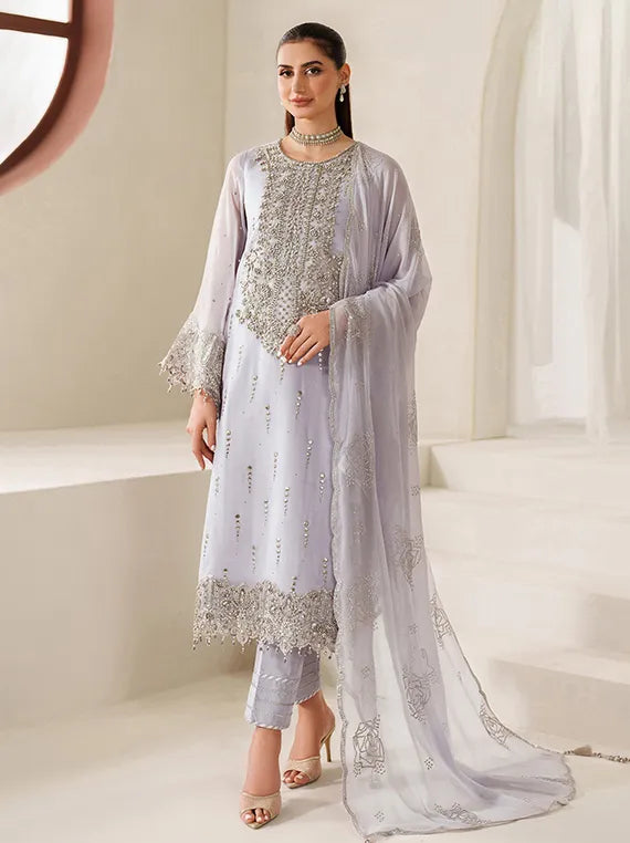 Reena by Alizeh Embroidered Chiffon Collection 2025 (4050-Feeha)