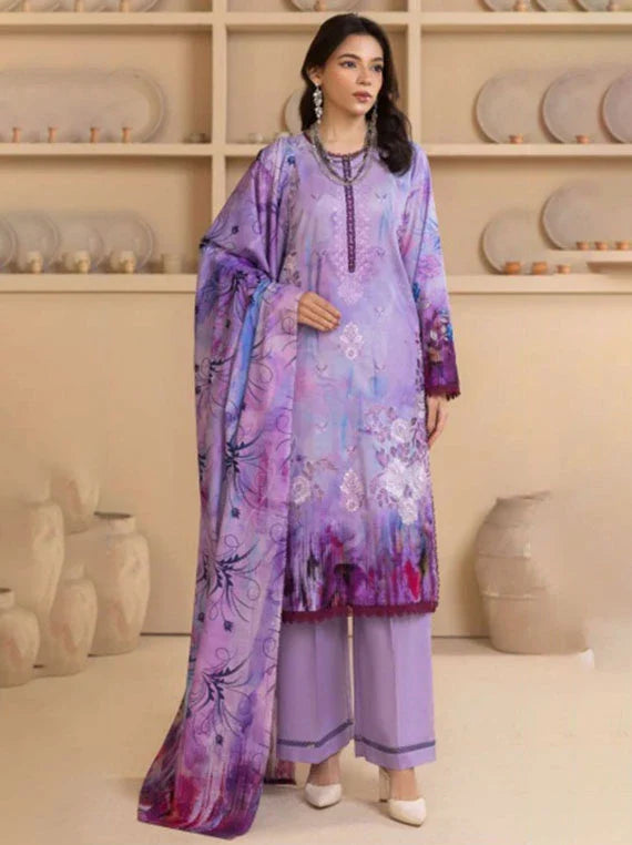 Rewayat E Lawn Embroidered Collection 2026 Vol-3LA (D-02)