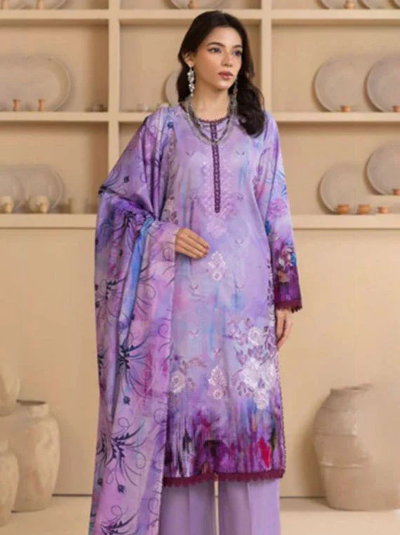 Rewayat E Lawn Embroidered Collection 2026 Vol-3LA (D-02)