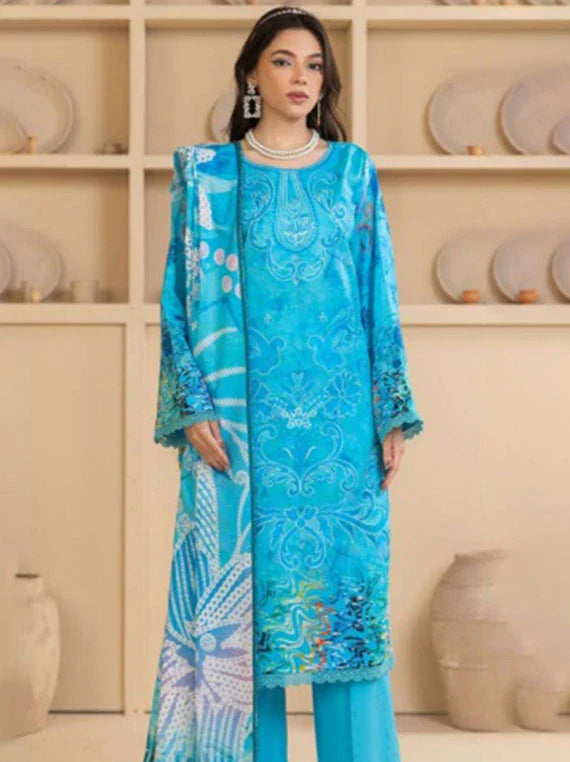 Rewayat E Lawn Embroidered Collection 2026 Vol-3LA (D-03)