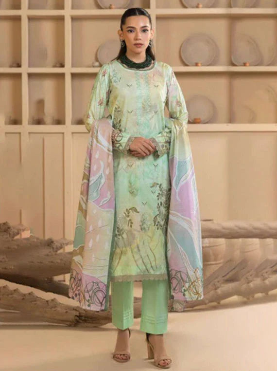 Rewayat E Lawn Embroidered Collection 2026 Vol-3LA (D-06)
