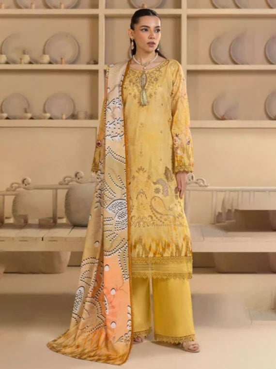 Rewayat E Lawn Embroidered Collection 2026 Vol-3LA (D-07)