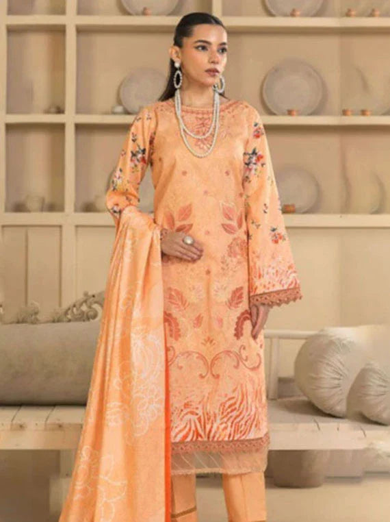 Rewayat E Lawn Embroidered Collection 2026 Vol-3LA (D-08)