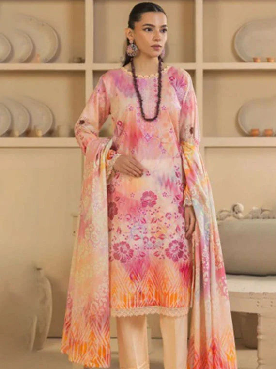 Rewayat E Lawn Embroidered Collection 2026 Vol-3LA (D-09)