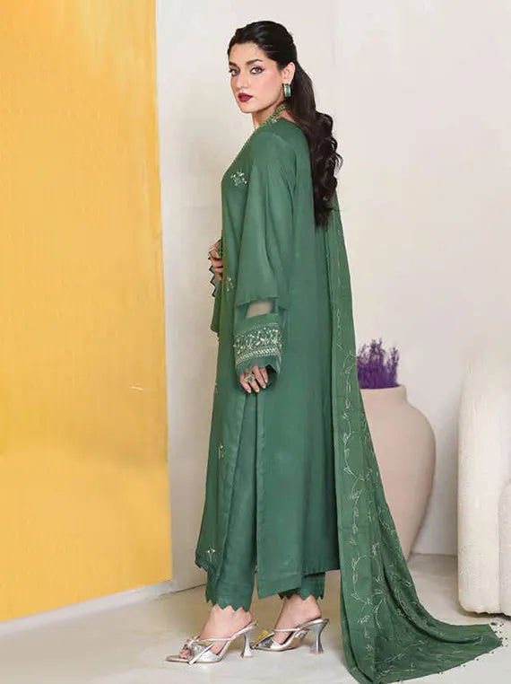 Riwayat Embroidered Peach Leather Collection 2025 Riaz Arts (RL-43)