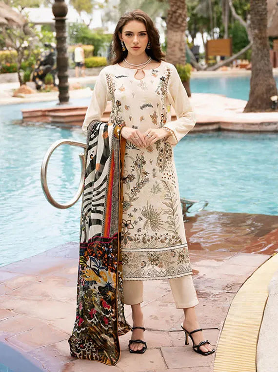 Riwayat Lawn Collection 2025 Vol-11 by Ramsha (Y-1106)