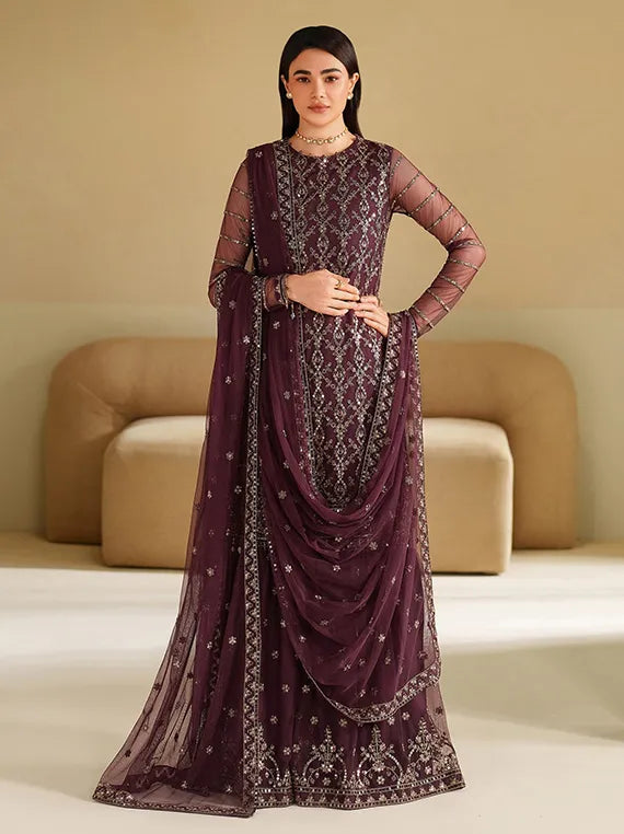 Roohi by ZARIF Embroidered Net Collection 2025 (ZRF-RFE-01)