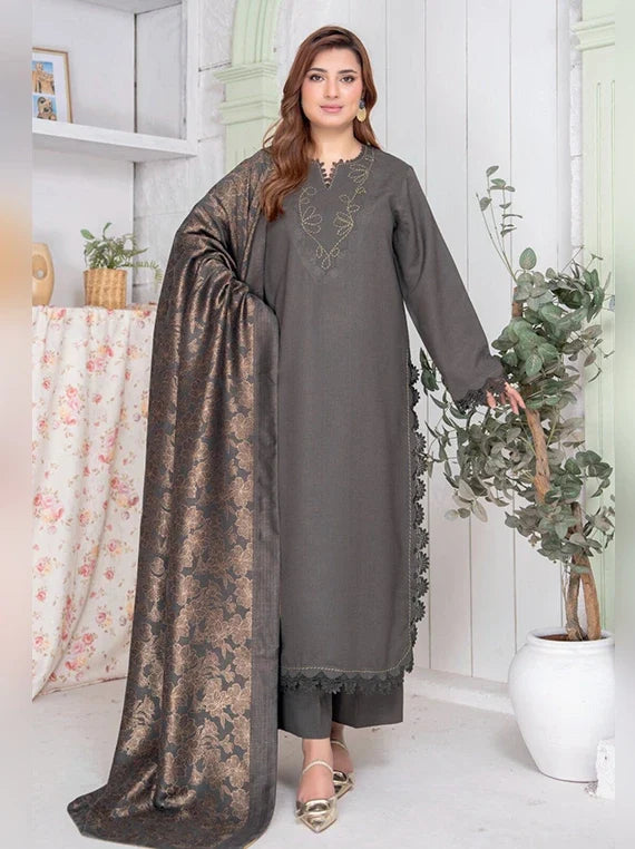 Roop by Riaz Arts Peach Wool Unstitched Collection 2026 (D-02)