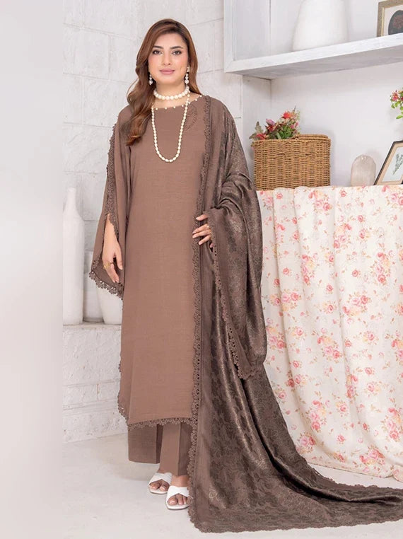Roop by Riaz Arts Peach Wool Unstitched Collection 2026 (D-04)