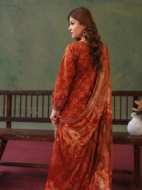 Rose Lawn by Abisha Fabrics Printed Collection 2026 Series 04 (D-01)