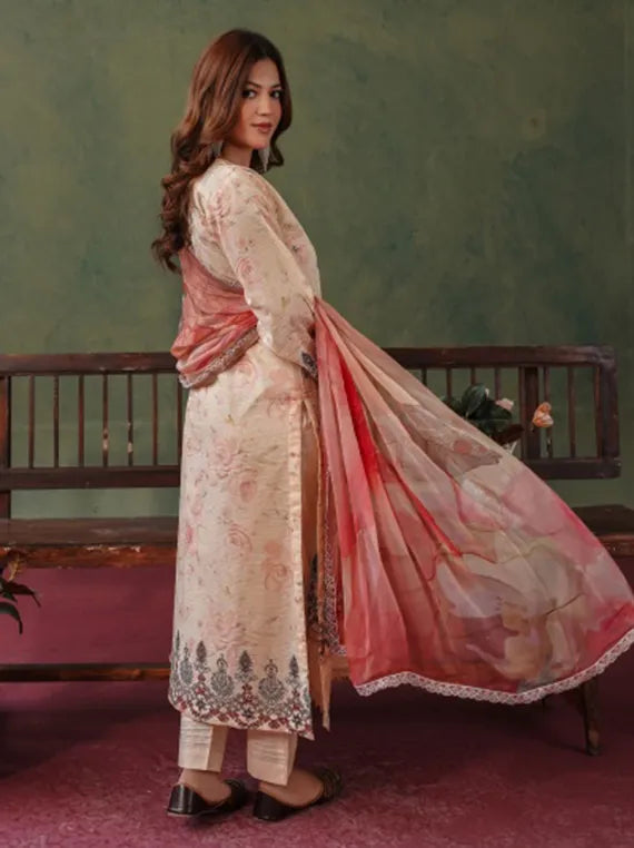 Rose Lawn by Abisha Fabrics Printed Collection 2026 Series 04 (D-03)