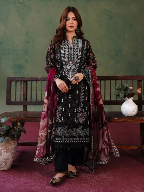 Rose Lawn by Abisha Fabrics Printed Collection 2026 Series 04 (D-04)