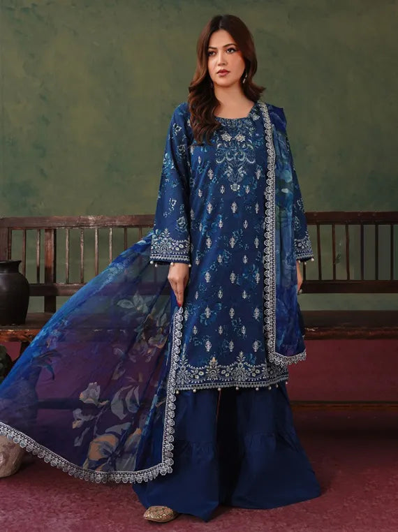 Rose Lawn by Abisha Fabrics Printed Collection 2026 Series 04 (D-07)