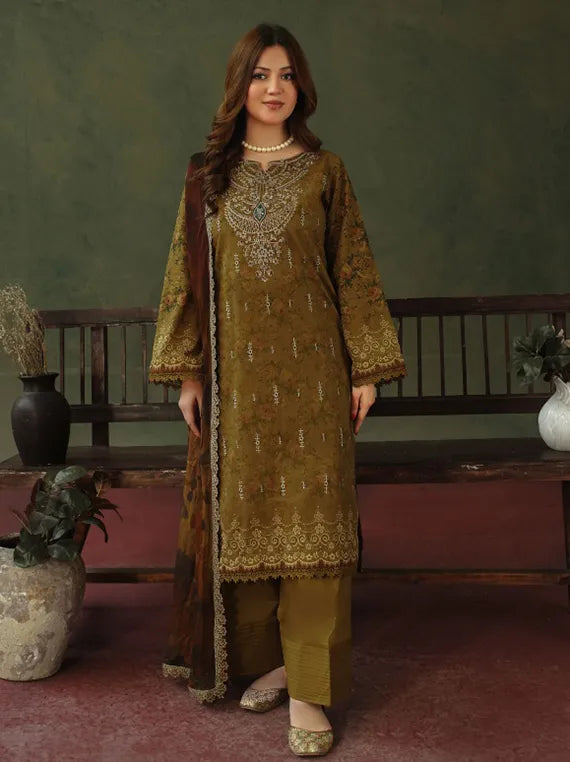 Rose Lawn by Abisha Fabrics Printed Collection 2026 Series 04 (D-08)