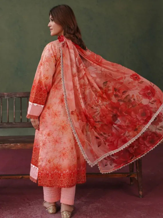 Rose Lawn by Abisha Fabrics Printed Collection 2026 Series 04 (D-10)