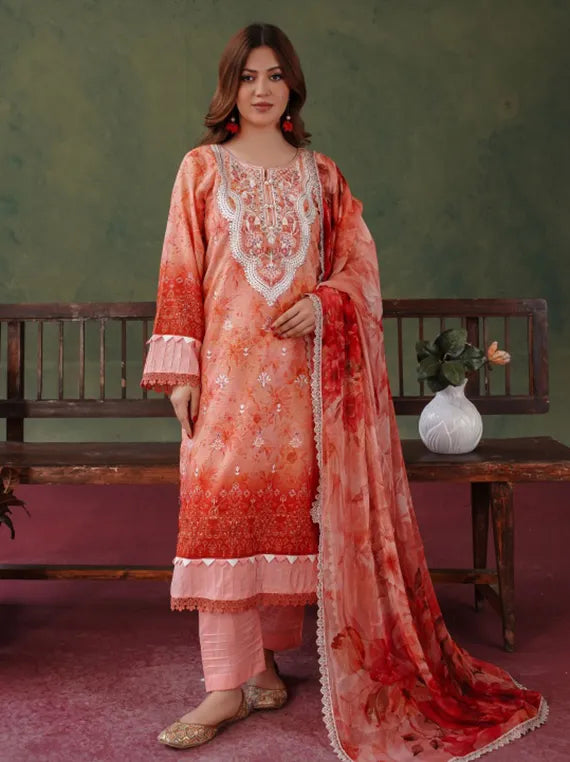 Rose Lawn by Abisha Fabrics Printed Collection 2026 Series 04