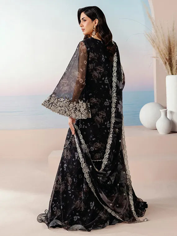 Roselle by Zarif Unstitched Embroidered & Printed Chiffon Collection 26 (05-VELOURA)