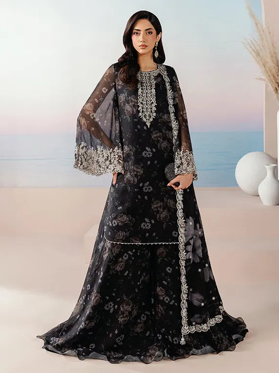 Roselle by Zarif Unstitched Embroidered & Printed Chiffon Collection 26 (05-VELOURA)