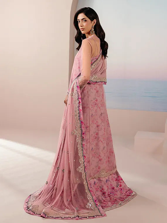 Roselle by Zarif Unstitched Embroidered & Printed Chiffon Collection 26 (08-TWIRL)