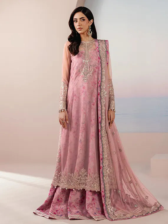 Roselle by Zarif Unstitched Embroidered & Printed Chiffon Collection 26 (08-TWIRL)