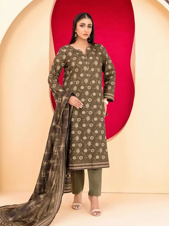 Roshni by Tawakkal Fabrics Printed Khaddar Collection 2025 (D-5182)