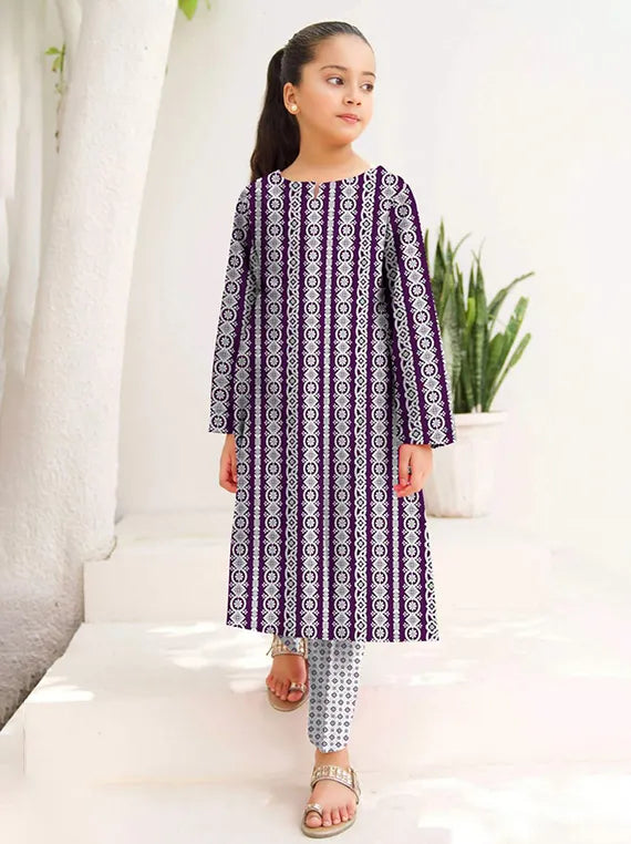 Royal Kids Cambric Cotton Collection 2024 By Ajwa (D-60)