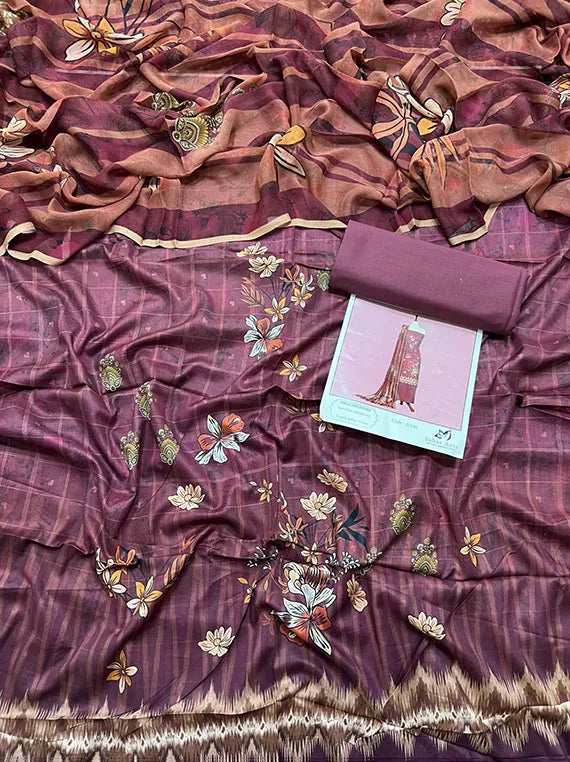 Ruhab Printed Lawn Collection 2024 Vol-CS10 (CS-10-05)