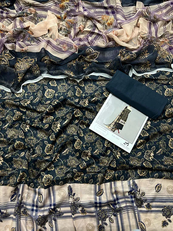 Ruhab Printed Lawn Collection 2024 Vol-CS10 (CS-10-06)