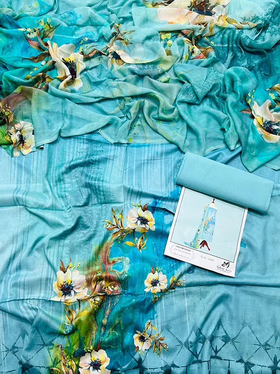 Ruhab Printed Lawn Collection 2024 Vol-CS10 (CS-10-07)