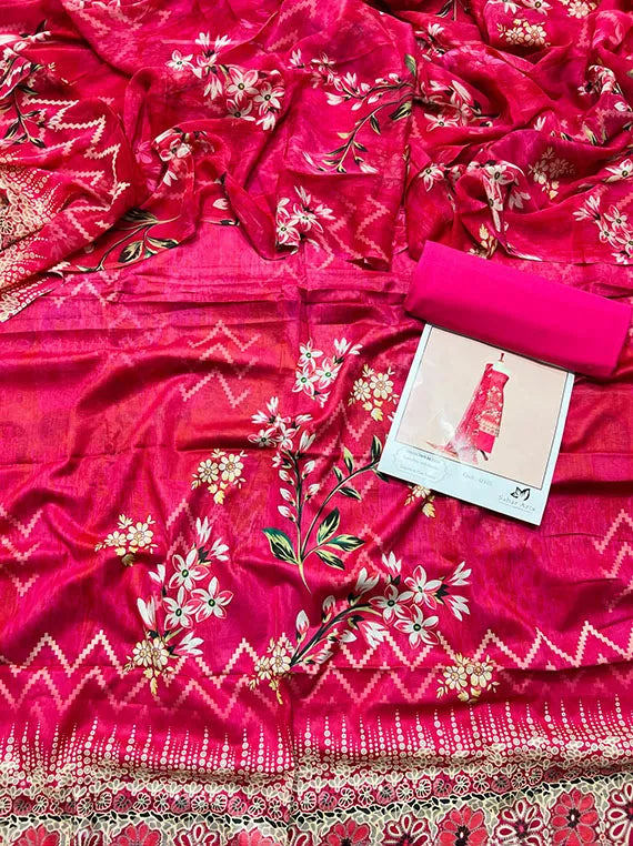 Ruhab Printed Lawn Collection 2024 Vol-CS10 (CS-10-08)