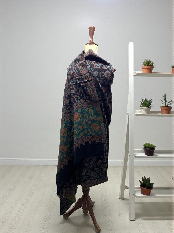 Ruib 4 Border Printed Wool Shawl Edit 2025 Vol-25DS19 (25DS19-03)