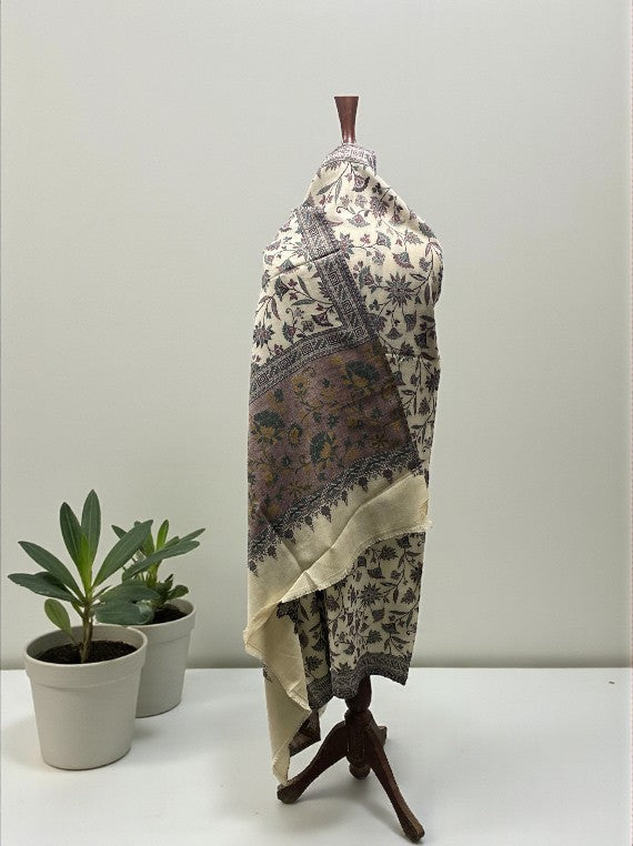 Ruib 4 Border Printed Wool Shawl Edit 2025 Vol-25DS19 (25DS19-05)