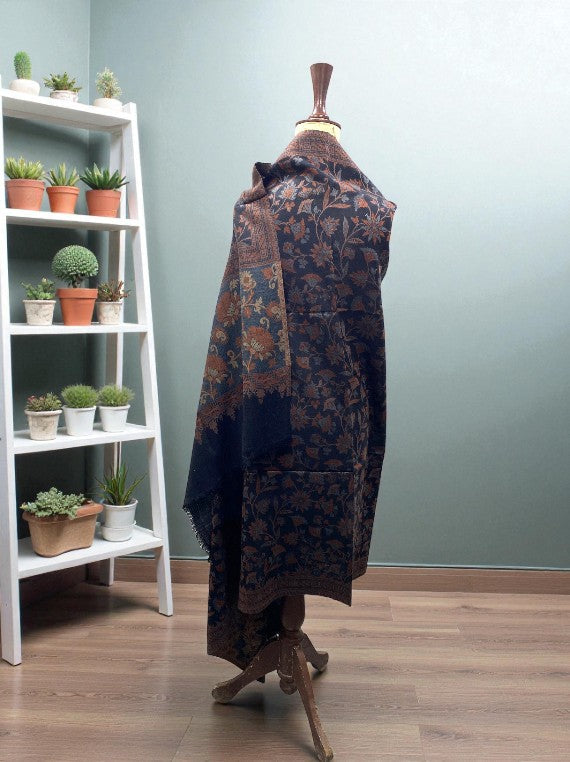 Ruib 4 Border Printed Wool Shawl Edit 2025 Vol-25DS19 (25DS19-07)