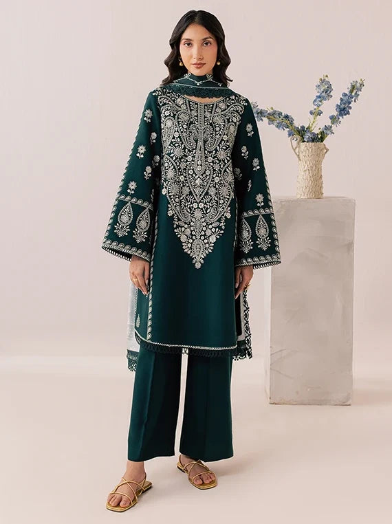 SAGE by Mahnur Embroidered Linen Unstitched Collection'26 (IM-04)