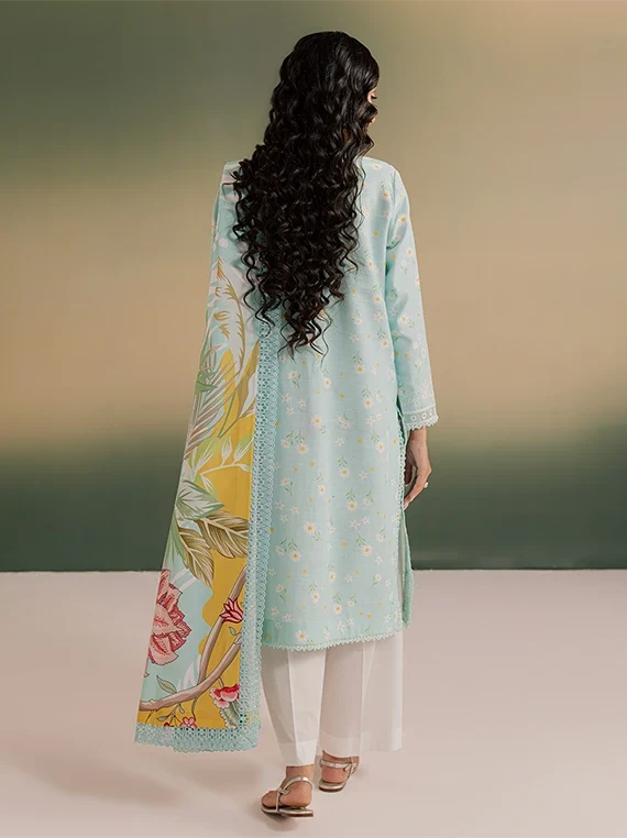 SAGE by Mahnur Embroidered Linen Unstitched Collection'26 (IM-05)