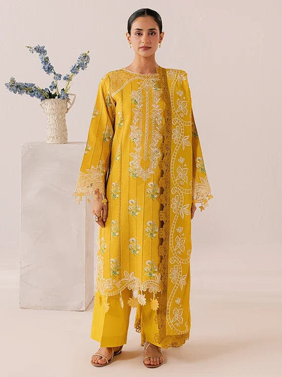 SAGE by Mahnur Embroidered Linen Unstitched Collection'26 (IM-08)