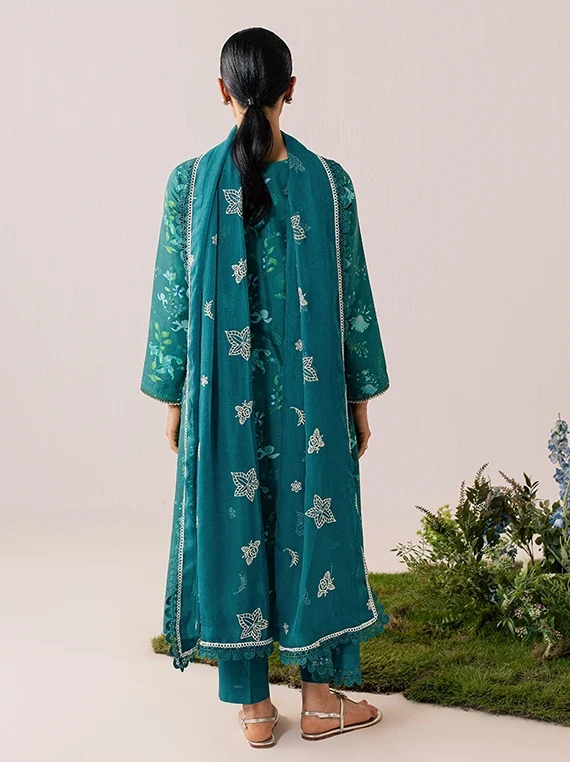 SAGE by Mahnur Embroidered Linen Unstitched Collection'26 (IM-10)