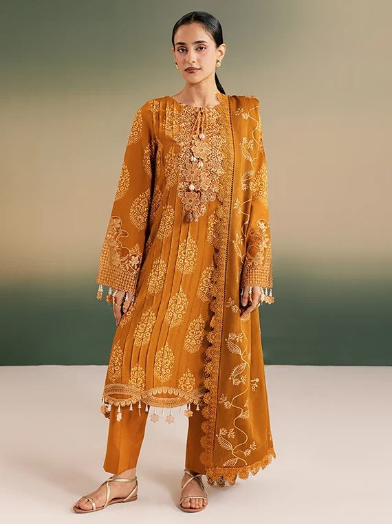 SAGE by Mahnur Embroidered Linen Unstitched Collection'26 (IM-11)
