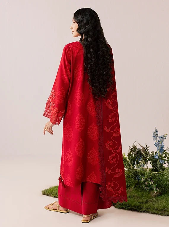 SAGE by Mahnur Embroidered Linen Unstitched Collection'26 (IM-12)