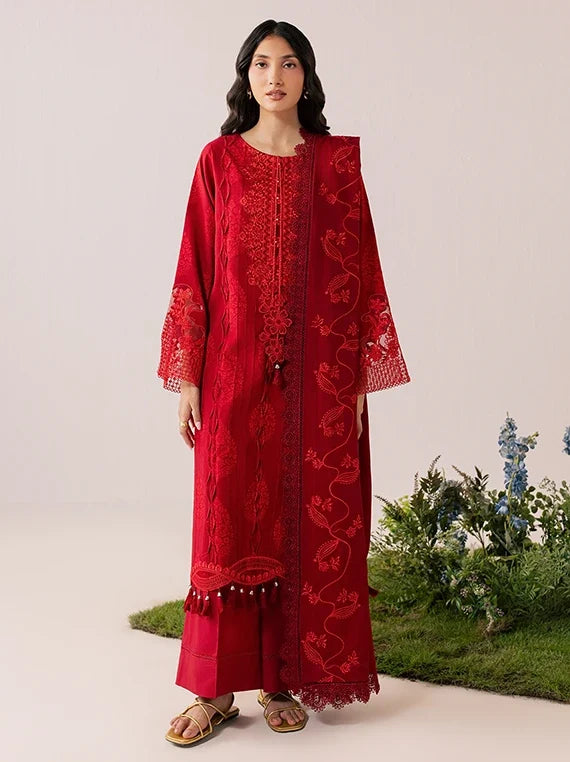 SAGE by Mahnur Embroidered Linen Unstitched Collection'26 (IM-12)
