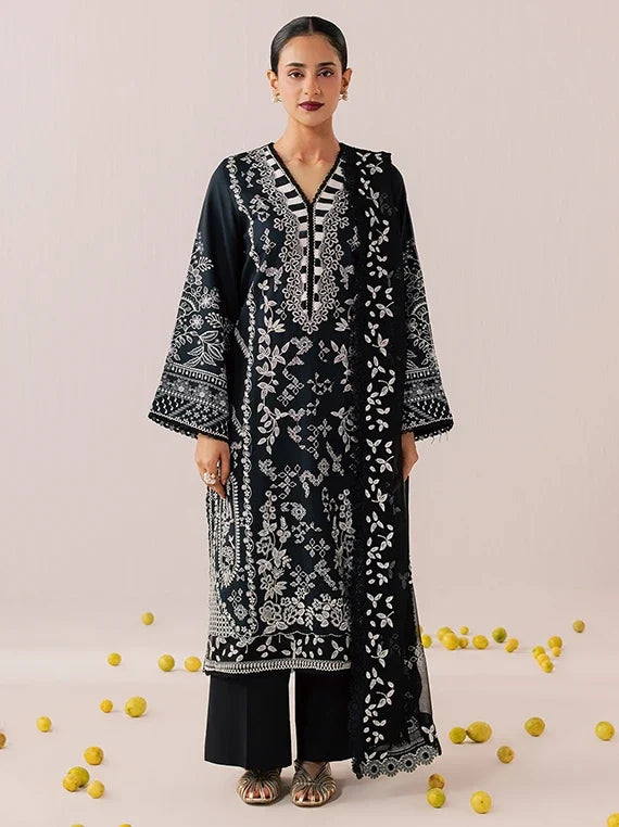 SAGE by Mahnur Embroidered Linen Unstitched Collection'26 (IM-14)