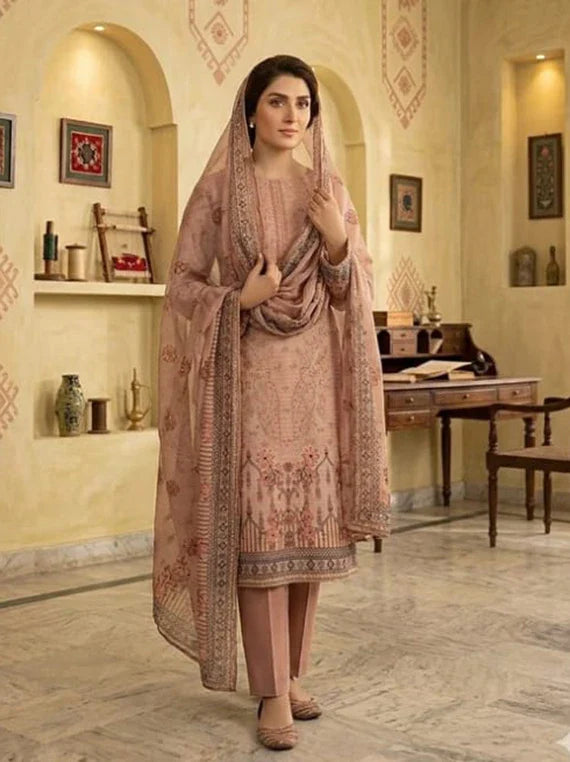 SANIA by HH Printed Embroidered Lawn Collection 2026 Vol-02 (D-03)