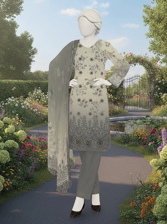 SANOBER by Abc Embroidered Lawn Collection 2026 (D-03)