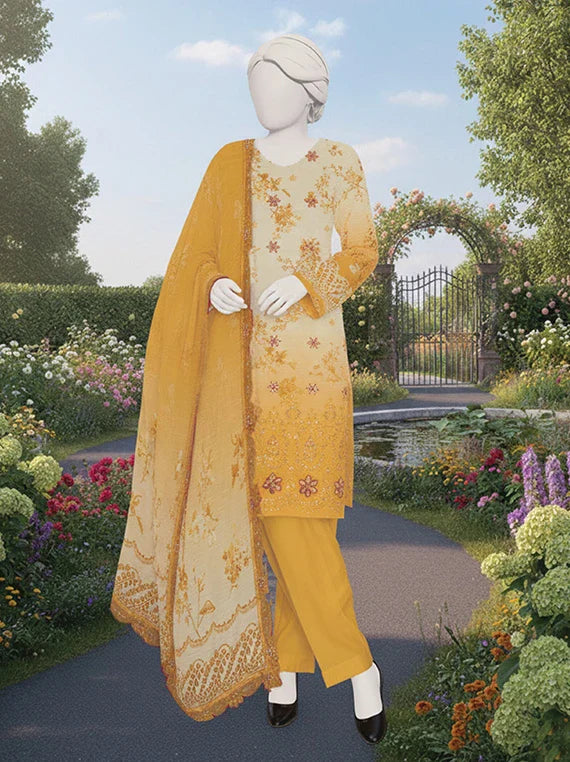 SANOBER by Abc Embroidered Lawn Collection 2026 (D-05)