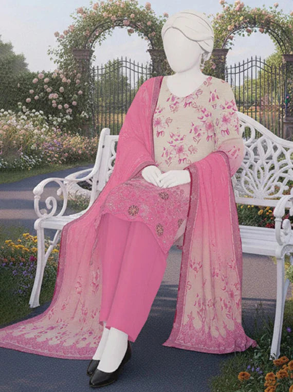 SANOBER by Abc Embroidered Lawn Collection 2026 (D-13)