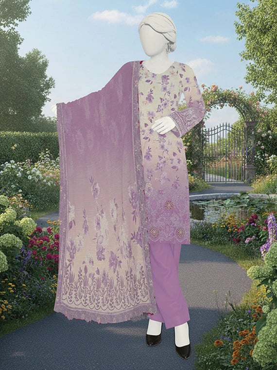 SANOBER by Abc Embroidered Lawn Collection 2026 (D-16)