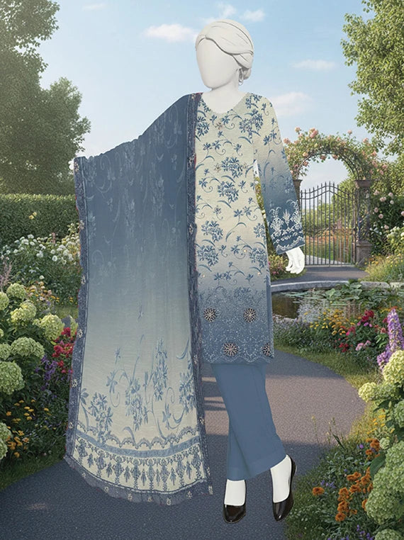 SANOBER by Abc Embroidered Lawn Collection 2026 (D-18)